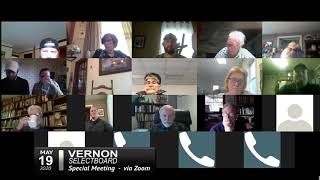 Vernon Selectboard: Vernon SB Mtg 5/19/20