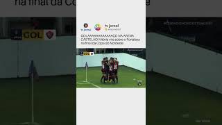 GOLAAAAAAAAAAAAÇO NA ARENA CASTELÃO! Vitória vira sobre o Fortaleza na final da Copa do Nordeste!