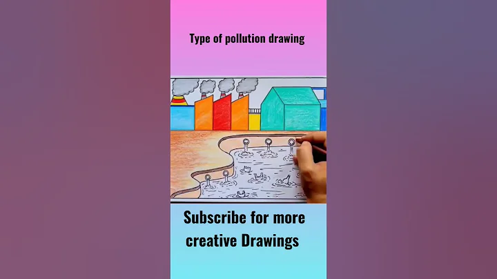 Pollution Drawing #amritadrawingbook #shorts #Pollution