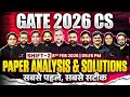 GATE 2026 CSE | Exam Analysis &amp; Detailed Solutions | Computer Science Engineering | 8 Feb Shift 2