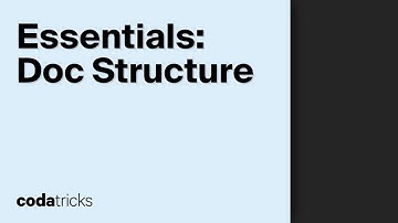 Essentials: Doc Structure