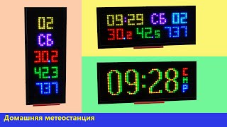 Простая домашняя метеостанция на WS2812
