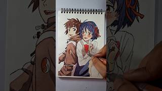 Taki and Mitsuha Drawing #yourname #kiminonawa