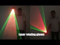 Laser vortex gloves auto green rotating vortex laser glove for dance party dj club laser show