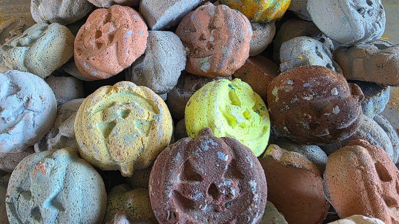 Spooky Season Mass Crush | Texture & Color Variety | ASMR | Sleep Aid | Gym Chalk 