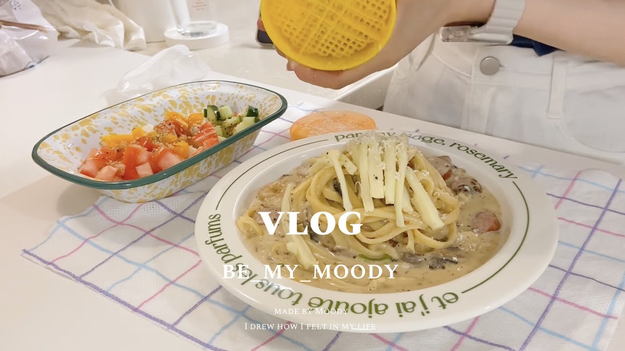 Кунжутная катастрофа😱 Ттокпокки + сырный тонкацу! Влог о соло-ужине после работы и баклажанах🍆