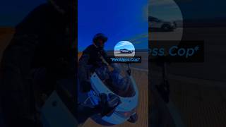 Reckless Cop Tries To Stop Biker  @eat.my.ar