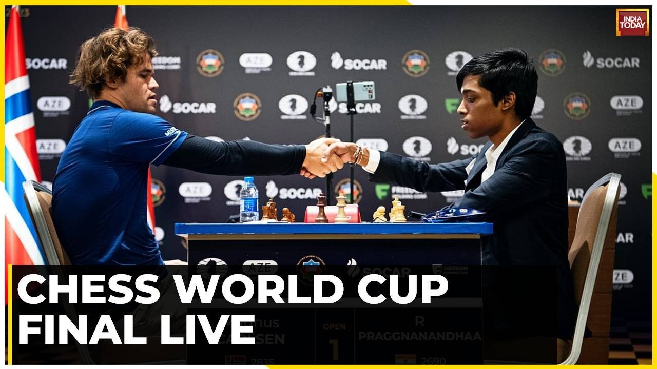 Chess World Championship 2023 Final Live, Praggnanandhaa Vs Magnus Carlsen  Live