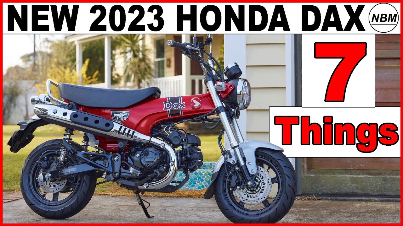 NEW 2022 HONDA DAX! The DAX MINIMOTO is Back and BETTER | 7 Things - YouTube