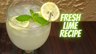 Fresh lime recipe | Fresh lime soda recipe | Refreshing summer drinks