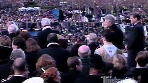 Bill Clinton 2nd Inauguration - January 20, 1997 - ABC Coverage Pt 2