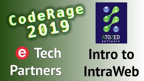 IntraWeb 17 - In-IDE WYSIWYG Designer - CodeRage 2019