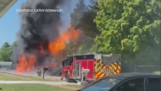 “The explosion was deafening” garbage truck fire caught on camera in Mehlville