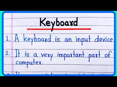 essay on keyboard in english