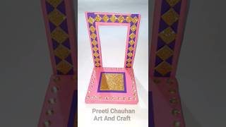 How To Make Ganesh Ji Singhasan | Ganpati Decoration Ideas For Home 2023 | Diy Ganpati Makhar #short screenshot 5