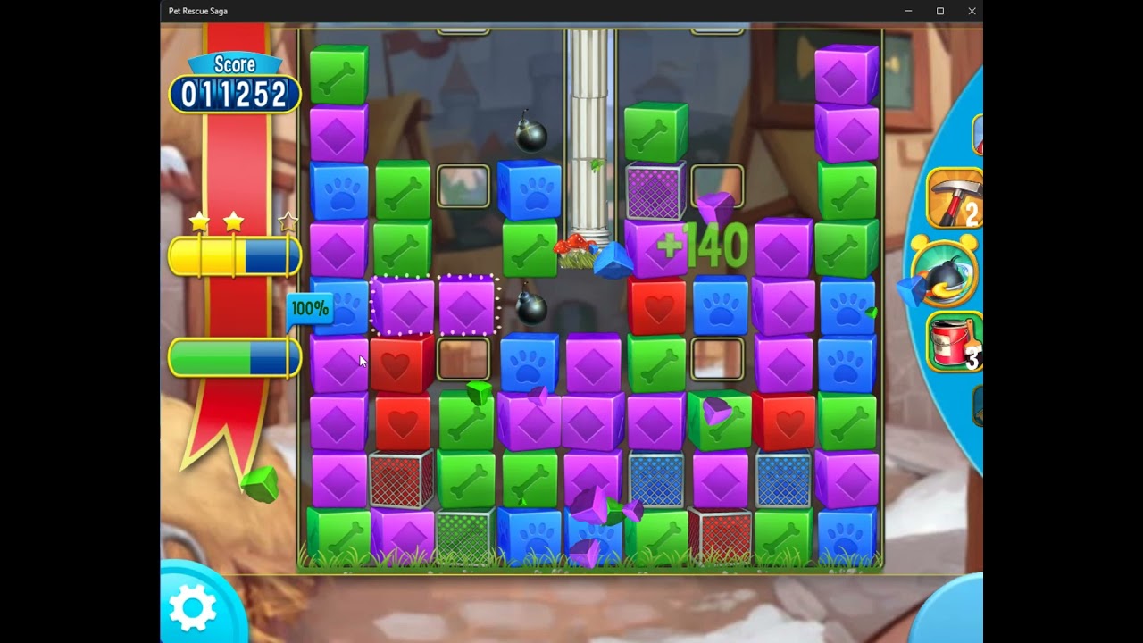 Pet Rescue Saga level 3940 one hammer