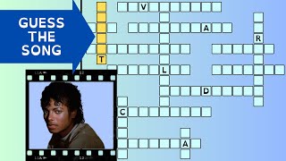 Guess the Michael Jackson Song Quiz - Music Crossword Puzzle