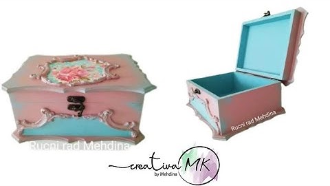 How to do decoupage box with ornaments? #dekupaz #decoupageforbeginners