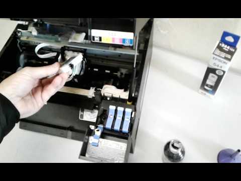 Epson L3250 com problema na cor preta, como trocar a tinta e desentupir o cabeçote