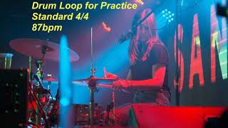 Drum Loop for music learners - 4/4 - 87bpm