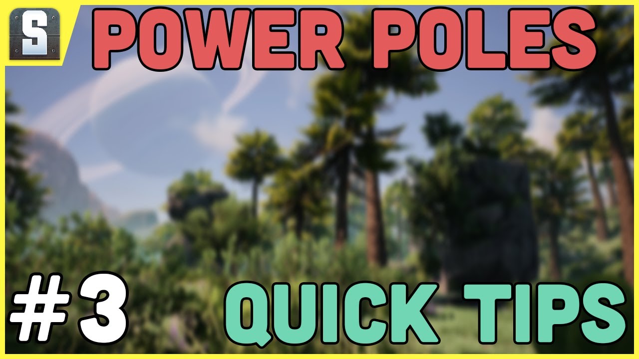 ⁣Poles & Power Lines - Satisfactory Tips (Part 3) #shorts