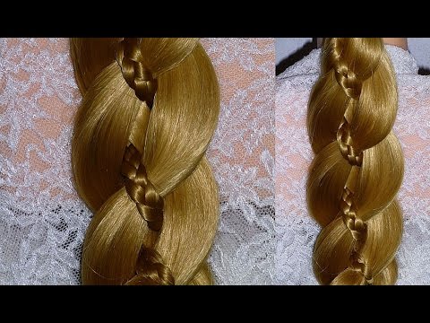 4 Strand Braid  FOR  BEGINNERS: Braid in Braid Hairstyle.Penteados