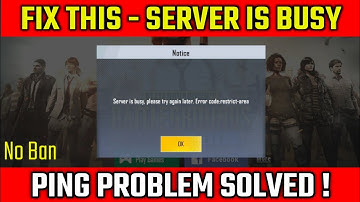 FIX THIS - SERVER IS BUSY IN PUBG MOBILE / LITE || HOW TO PLAY PUBG AFTER BAN IN INDIA IN HINDI !!