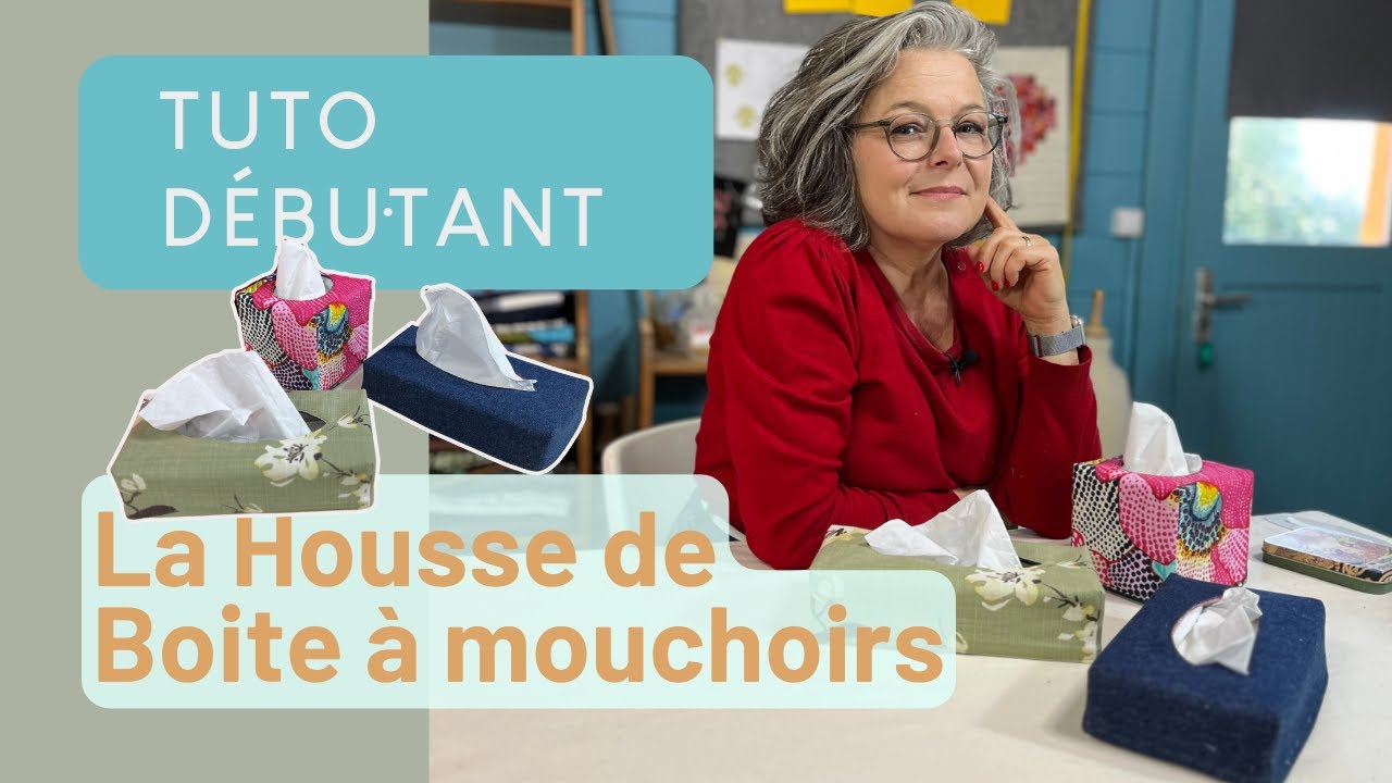 Coudre une housse de boite à mouchoirs réversible