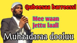 Abdosh Aliyyi muhaadaraa geggefamtte magaalaa dooluu