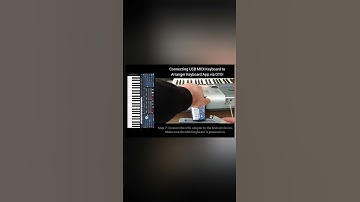 Connecting USB MIDI Keyboard to Arranger Keyboard App via OTG #midikeyboard #otg