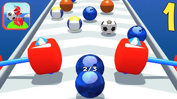 Sport Balls Run - All Levels Gameplay Walkthrough - iOS, Android Lvl 1 To 19 Part 1
