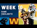 Panthers vs. Washington Football Team Week 16 Highlights | NFL 2020