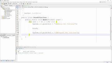 Las Instrucciones break y continue en Java