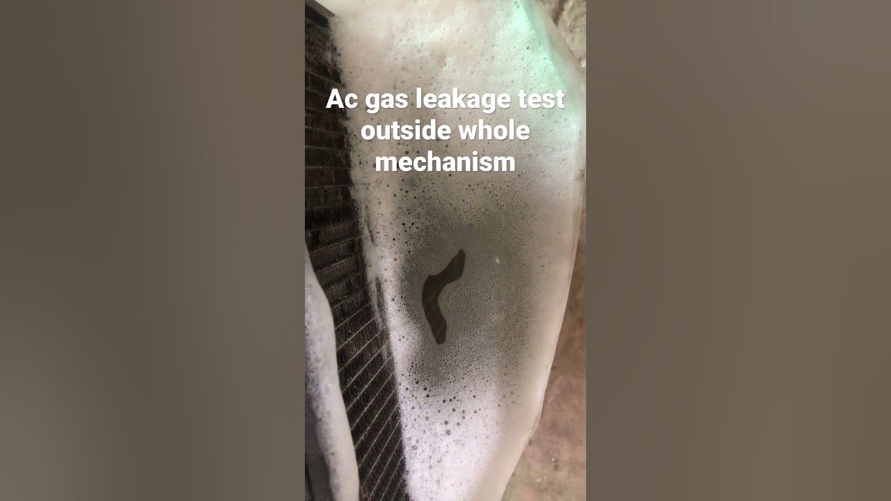 Ac gas leakage test YouTube