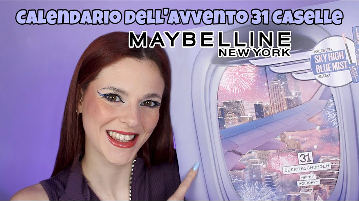 CALENDARIO DELL'AVVENTO MAYBELLINE 31 CASELLE 2024✈️💜