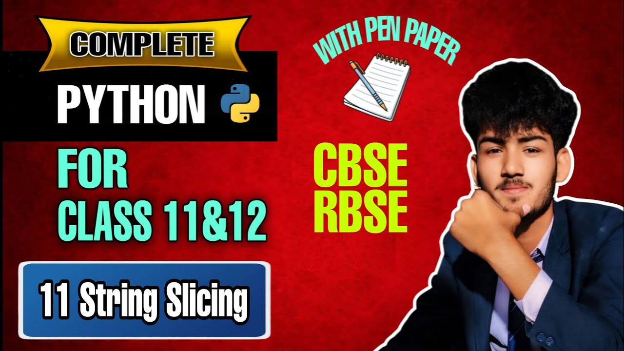 Python Lecture 11 String Slicing Explained in Hindi 🔥 | Most Powerful ...