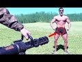 Airsoft Minigun ANNIHILATES My B*LLS | Bodybuilder VS World's Most Painful Airsoft Gun