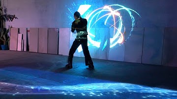 LED Poi Performance - Visuals by VJ Love Mushroom - Earth & Sky IGNight Los Angeles