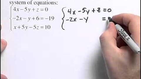 How to Write an Augmented Matrix