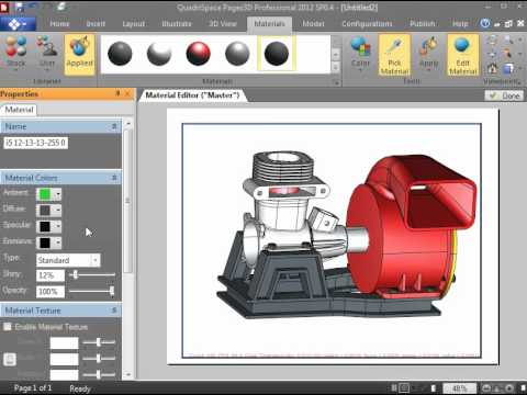 Edit Materials in Pages3D