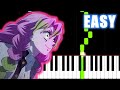 Kizuna no kiseki  demon slayer season 3 op  slow easy piano tutorial