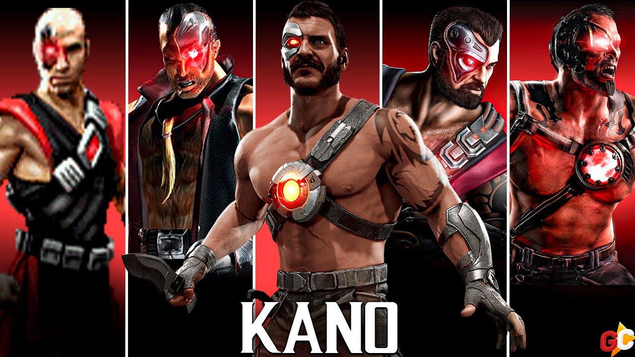 Evolution of Kano from Mortal Kombat (1992-2019) 