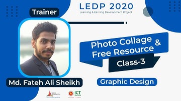LEDP Graphic Design Course 2020. How to create photo collage and free resource-Day 3