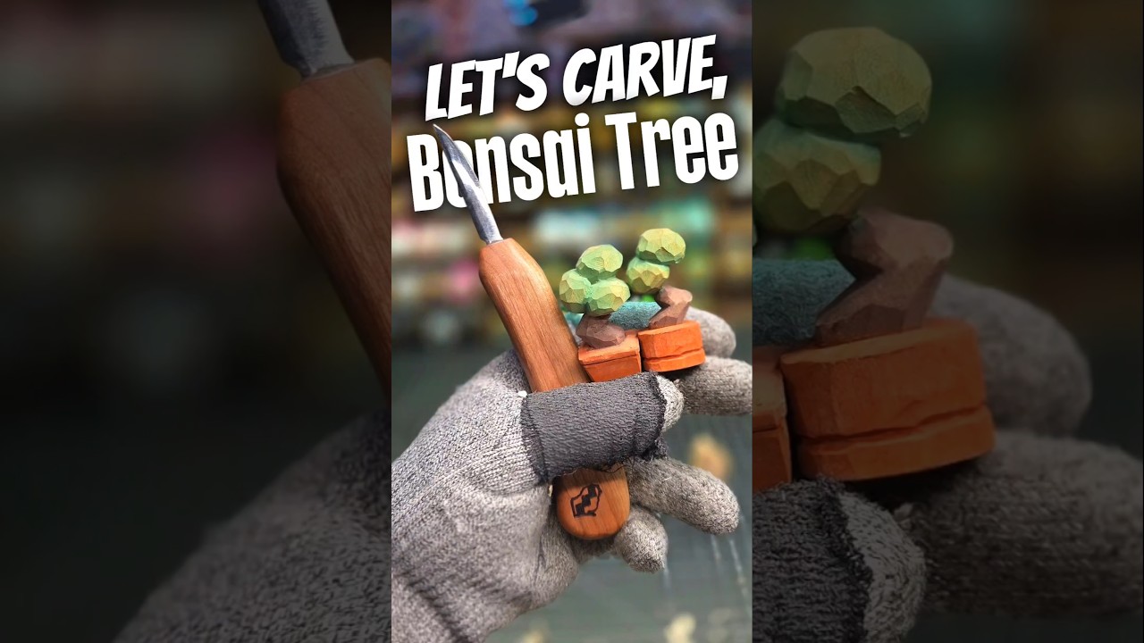 Super Easy Beginner Whittle! Bonsai Tree!!