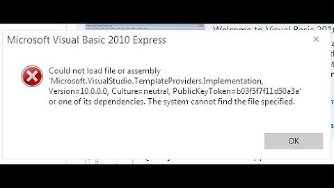 حل مشكله عدم دخول برنامج فيجوال بيسك 2010