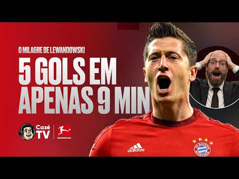 5 GOLS EM APENAS 9 MINUTOS! LEWANDOWSKI FEZ HISTÓRIA!