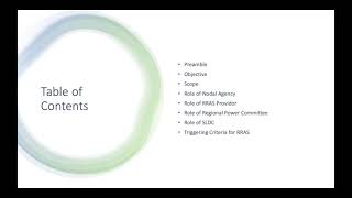 Reserves Regulation Ancillary Services (RRAS) - Load Generation and Balancing