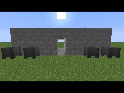 Minecraft 紅石教學 鍋釜門鎖 Youtube