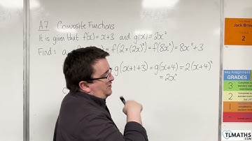 GCSE Maths: A7h-15 Substituting Algebra into Composite Functions
