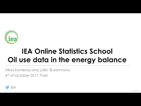 IEA Webinar : Oil statistics
